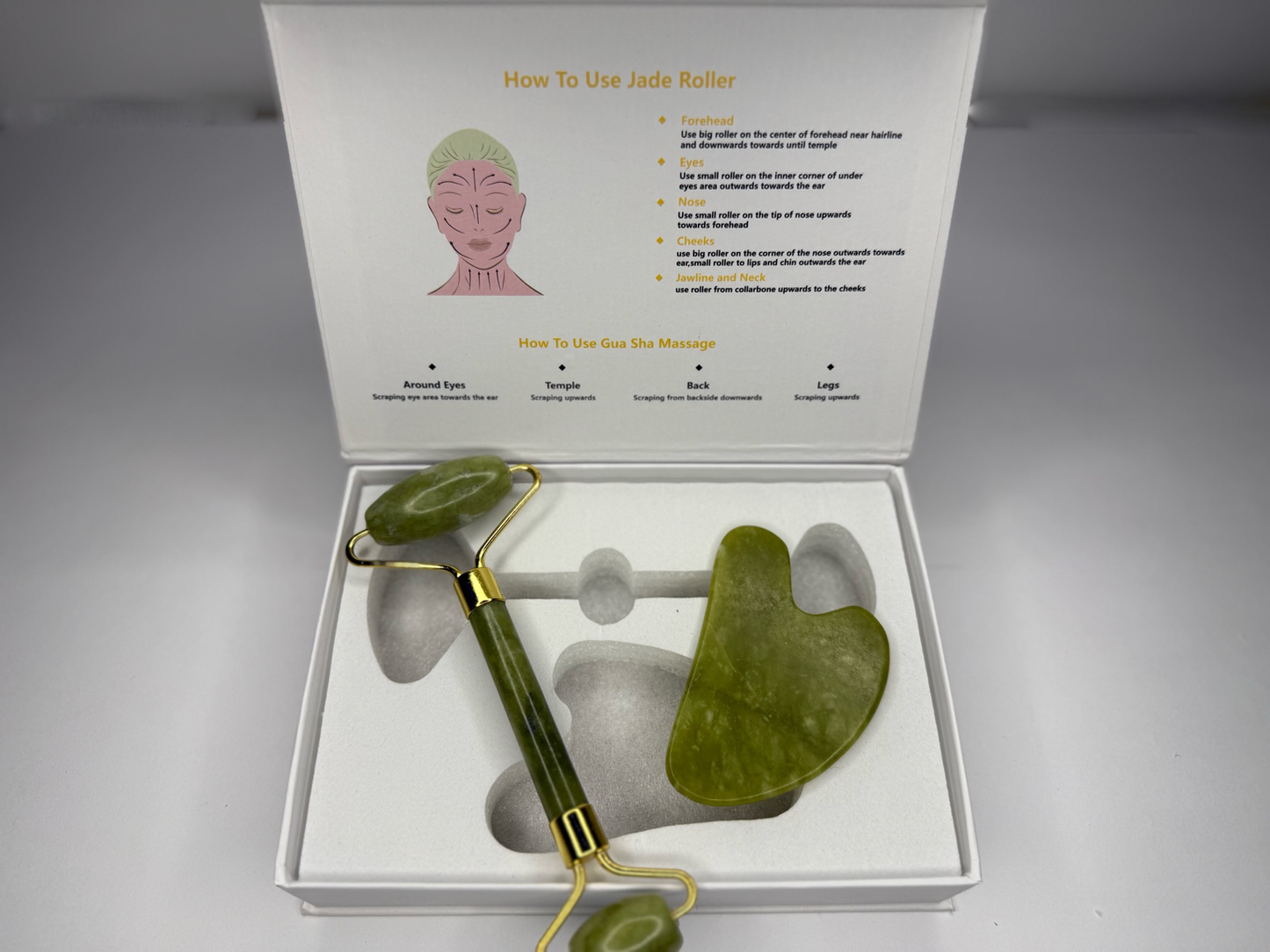 π Jade Roller & Gua Sha Set β Sculpt & Glow
