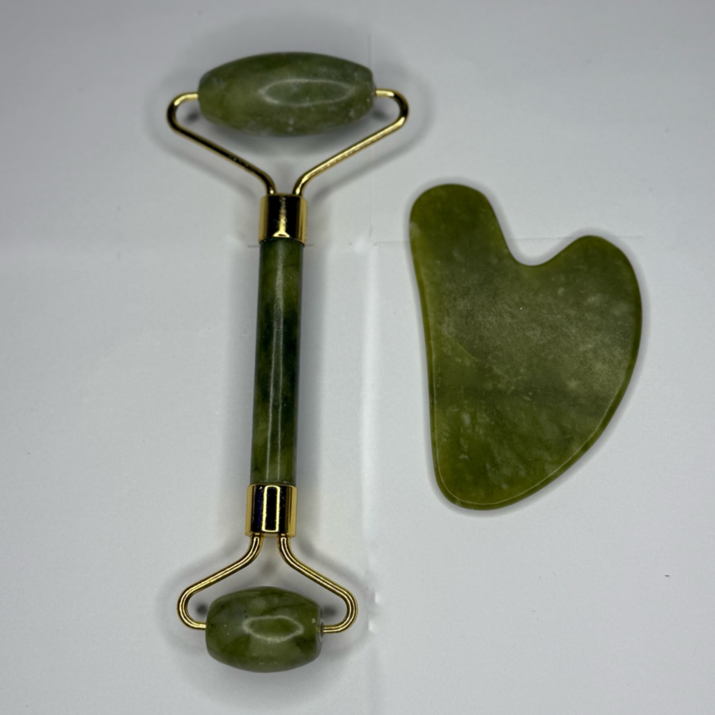 💎 Jade Roller & Gua Sha Set – Sculpt & Glow